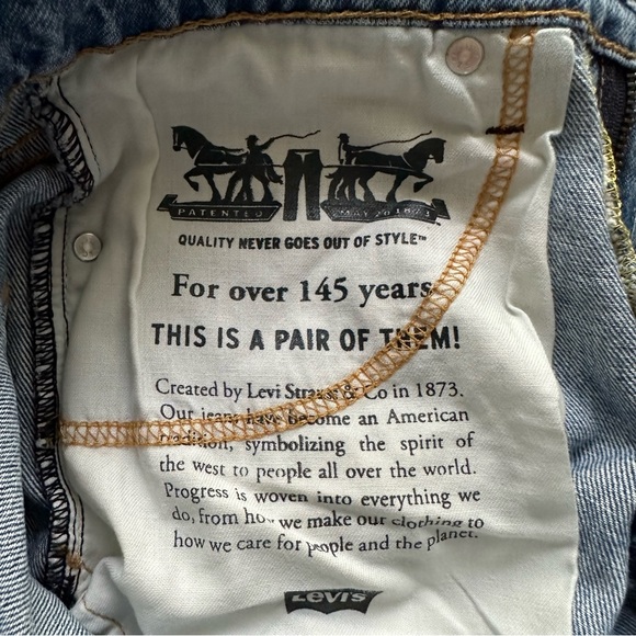 Levi’s 512 jeans denim distressed ripped tapered cut classic casual skate 29 32 - Picture 6 of 11